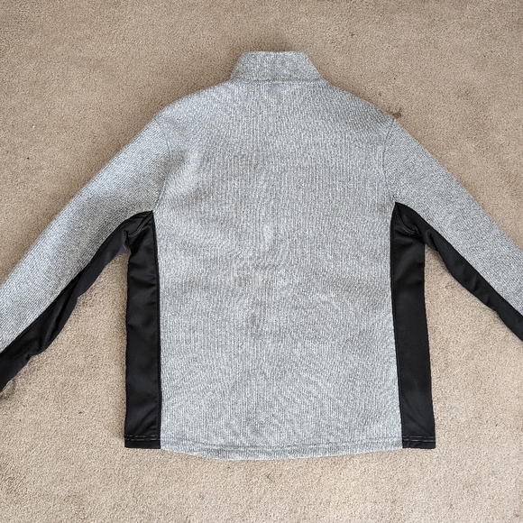 Eddie Bauer Gray/Black Full Zip Knit Jacket NWT - Picture 5 of 9